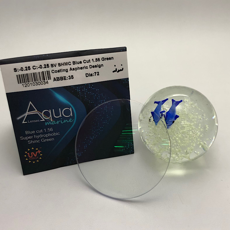 عدسی بلوکات 1.56 SHMC – Aqua Marine عدسی بلوکات 1.56 SHMC – Aqua Marine