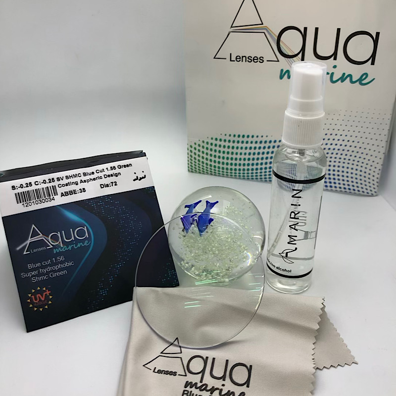 عدسی بلوکات 1.56 SHMC – Aqua Marine عدسی بلوکات 1.56 SHMC – Aqua Marine
